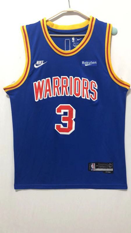 Men Golden State Warriors #3 Poole Blue Nike 2022 Game NBA Jersey